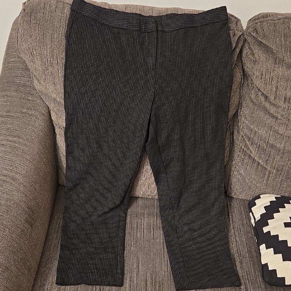 Amanda & Chelsea Black and White Grid Pants